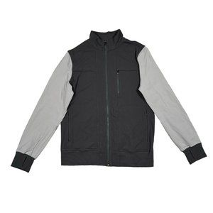 LULULEMON Men’s Sz L Soot Ambient Gray Post‎ Gravity Athletic Workout Jacket